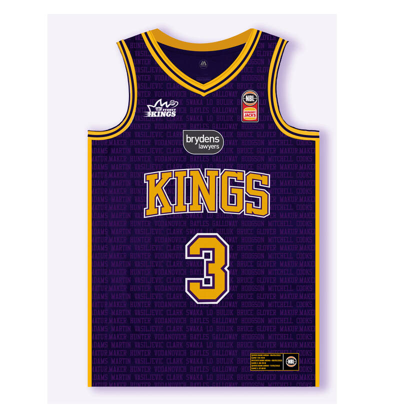 Biwali Bayles Sydney Kings NBL Home Authentic Jersey - Purple