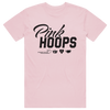 Pink Hoops Logo Cotton Tee