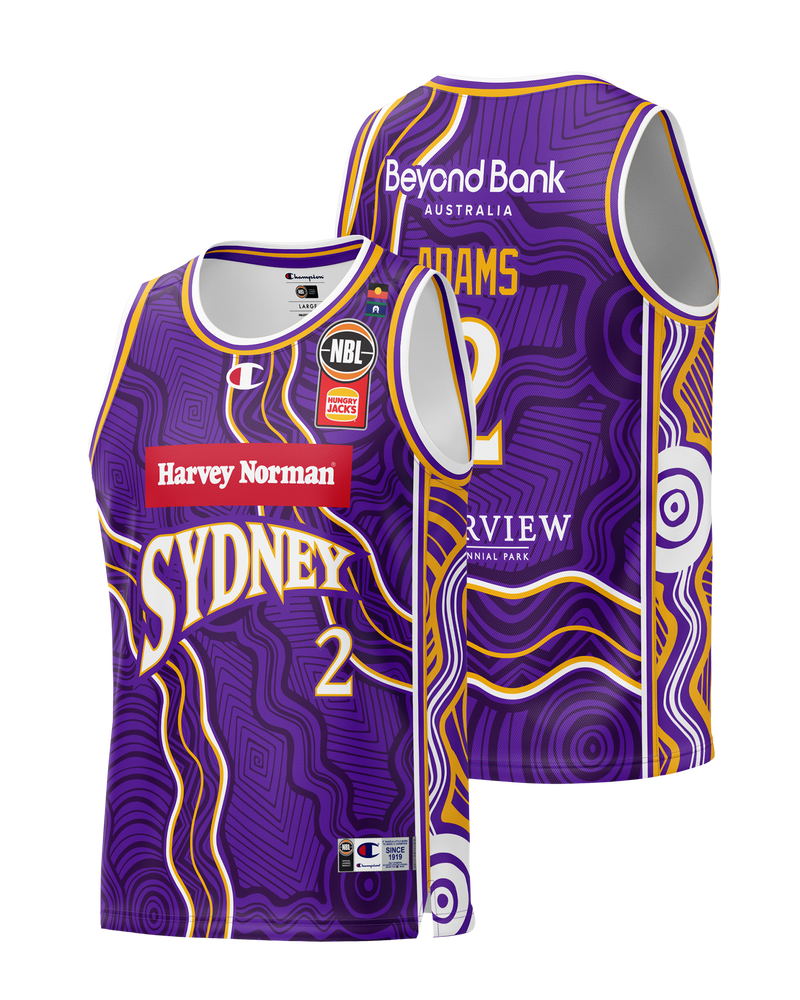 Sydney Kings NBL25 Indigenous Jersey Adams Sydney Kings Official Merchandise Store