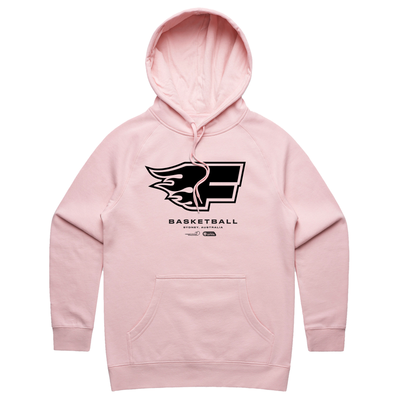 Pink Hoops Sydney Flames Cotton Hoodie