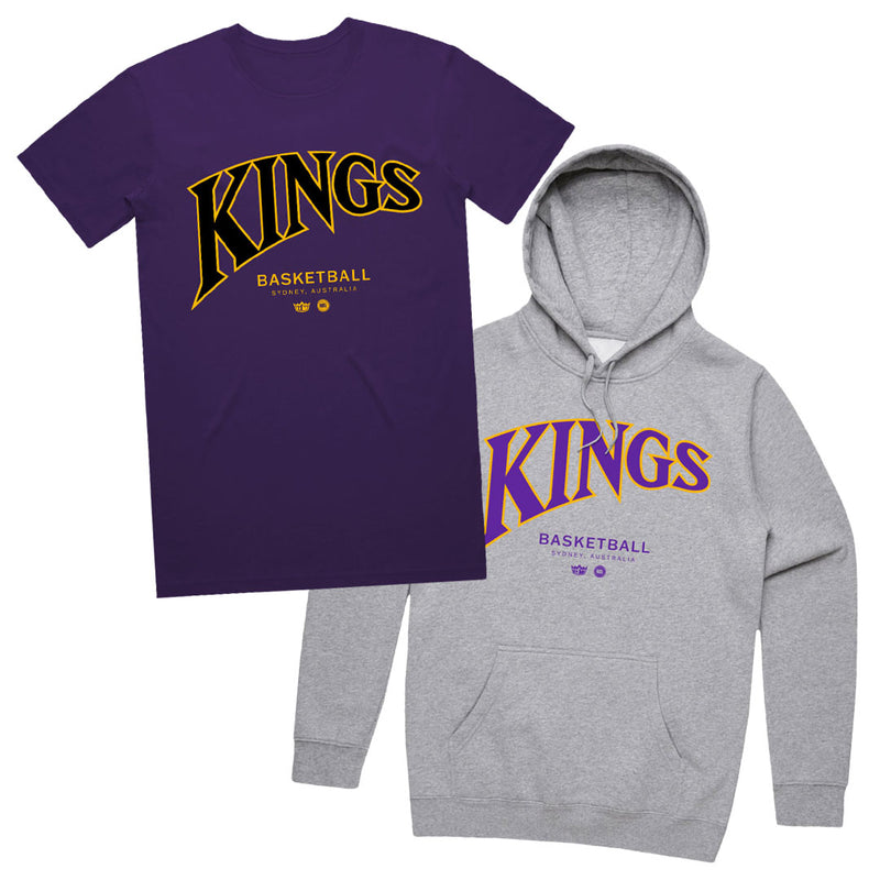 Sydney Kings NBL25 Staple Tee and Hoodie Pack